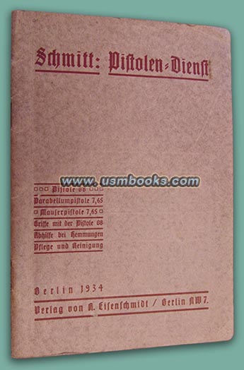 Schmitt Pistolen-Dienst 1934